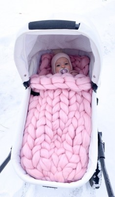 Βρεφικός Μερινό Σάκος  "Pink Lady"