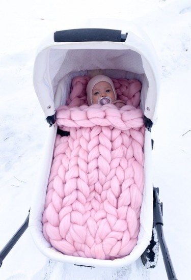 Βρεφικός Μερινό Σάκος  "Pink Lady"