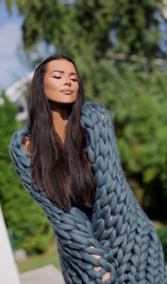 Κουβέρτα Μερινό  Γκρί