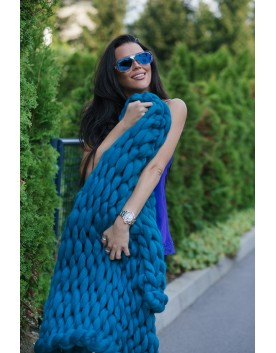 Κουβέρτα Μερινό Τυρκουάζ 1