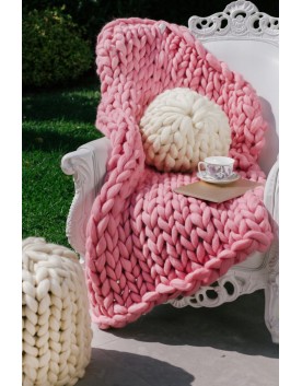 Κουβέρτα Μερινό Ροζ