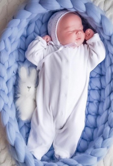 Βρεφικό Κρεβάτι Μερινό  "Blue Magic"