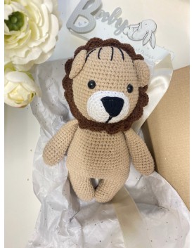 Χειροποίητο πλεκτό παιδικό παιχνίδι "Lion"