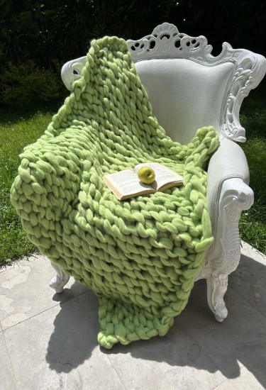 Мерино Одеяло Резеда