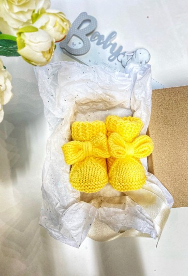Βρεφικές παντόφλες "Yellow"