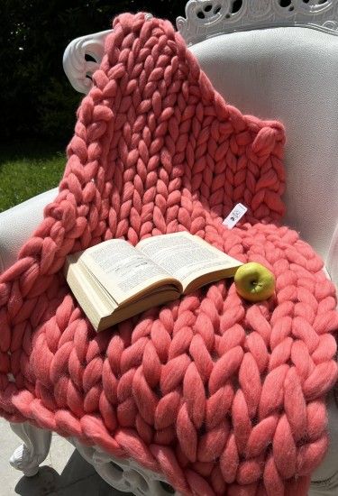 Κουβέρτα Μερινό  Κοραλί 